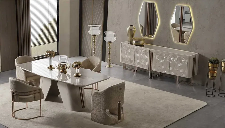 Dar Alanlar İçin Özel Tasarım Modern Yemek Odası Çözümleri