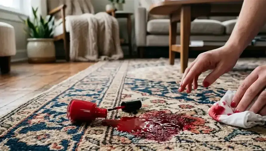 Koltuktan ve Halıdan Oje Lekesi Nasıl Çıkar?