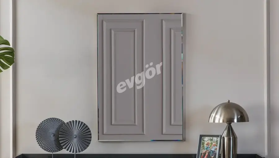 Adelya Antrasit Gri Modern Konsol Aynası - 1