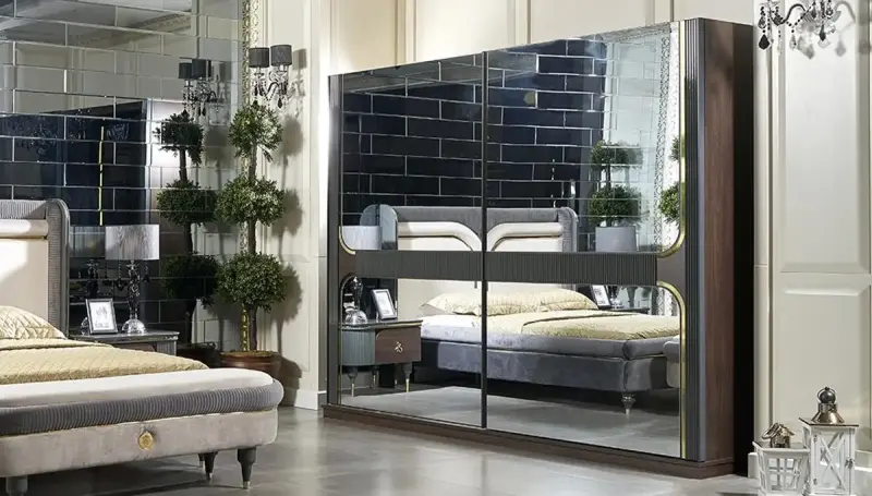 Akron Modern Krem Yatak Odası - 4