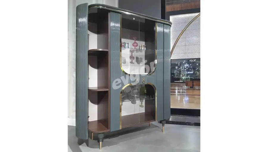 Akron Modern Krem Yemek Odası - 6