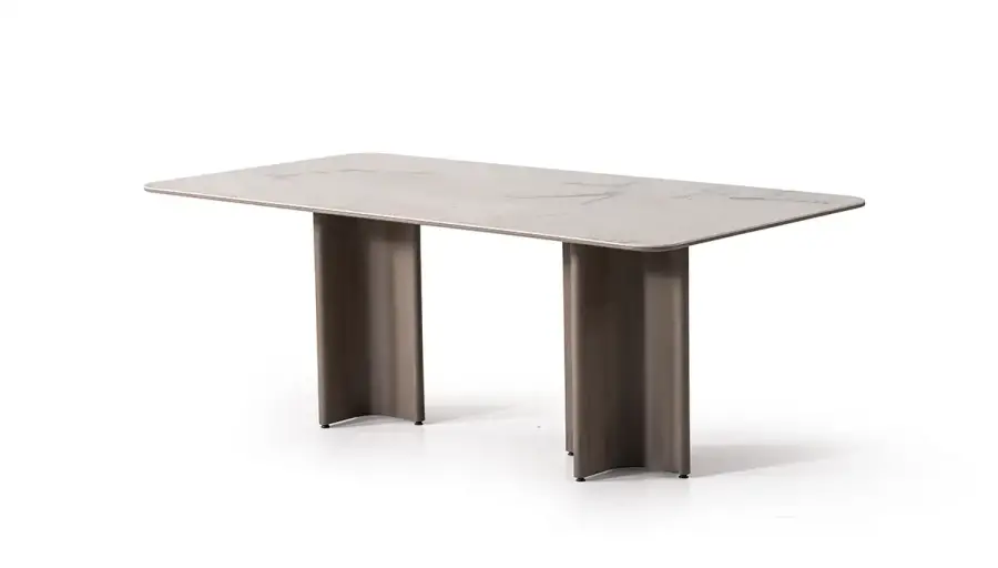 Alpina Modern Mermer Yemek Masası - 1
