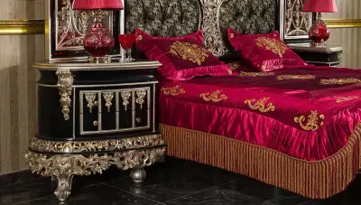 Altay Black Classic Bedroom - Thumbnail