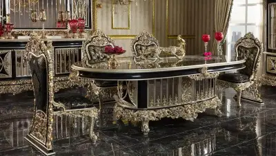 Altay Black Classic Dining Room - Thumbnail