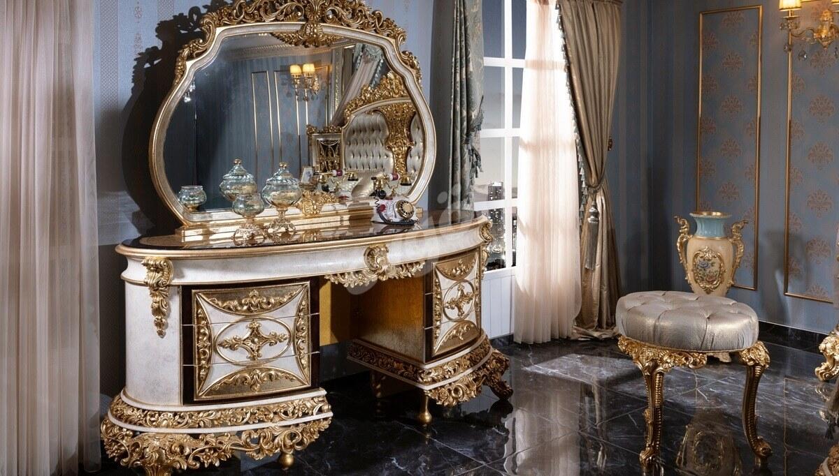 Altay Klasik Şifonyer + Ayna + Puf