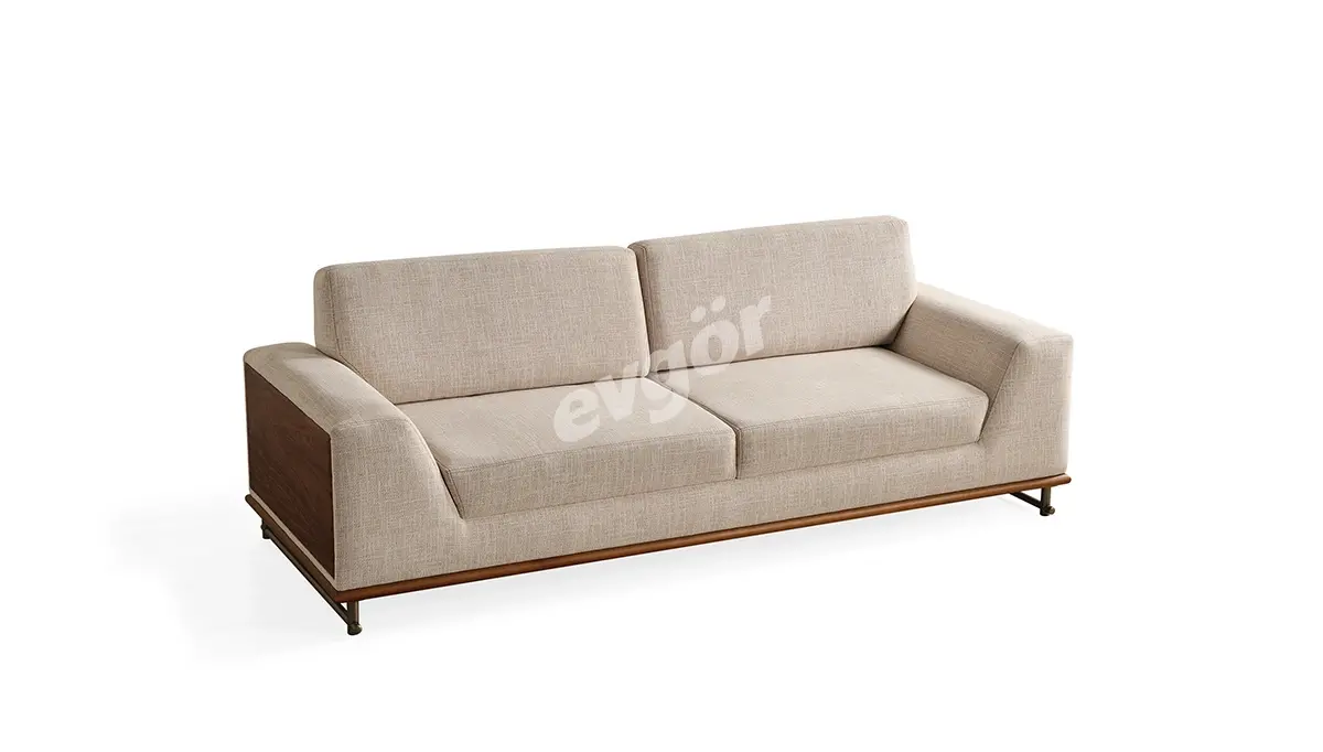 Amenno Walnut Sofa Set