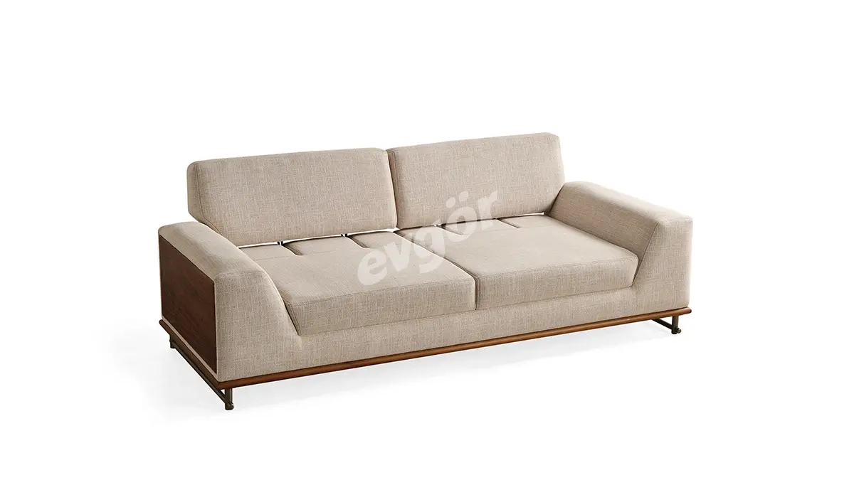 Amenno Walnut Sofa Set