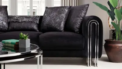 Ancela Siyah Modern Koltuk Takımı - 4