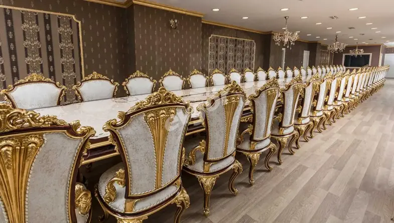 Andorya Ceviz Klasik Toplantı Masası - 6