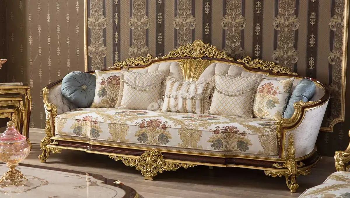 Andorya Walnut Sofa Set