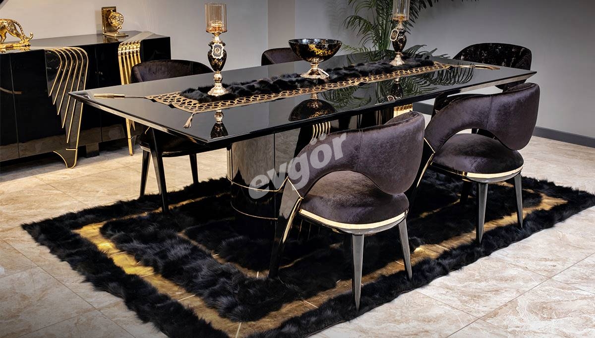 Angelas Luxury Metal Dining Room - Thumbnail