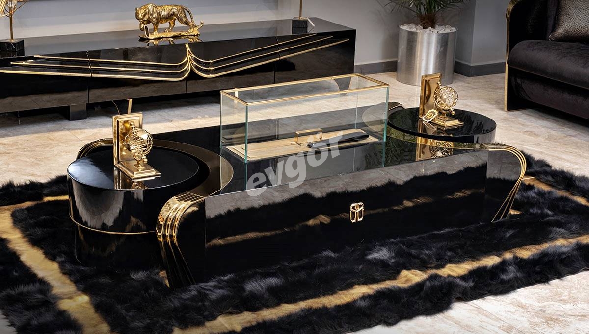 Angelas Luxury Metal Sofa Set - Thumbnail