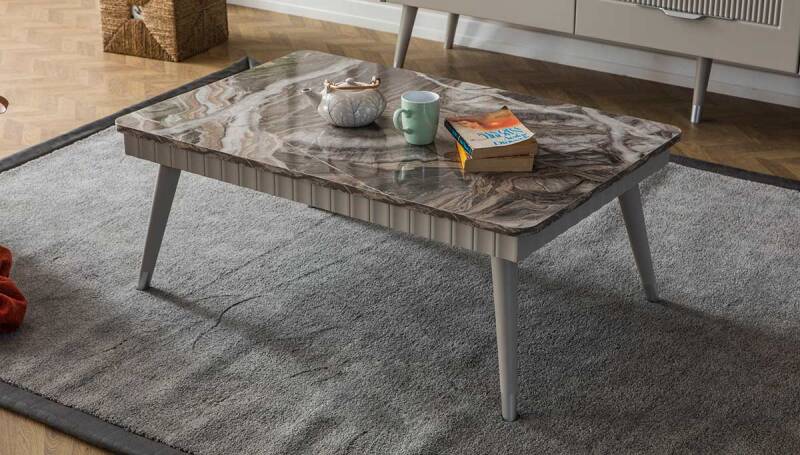 Adelya Krem Modern Orta Sehpa