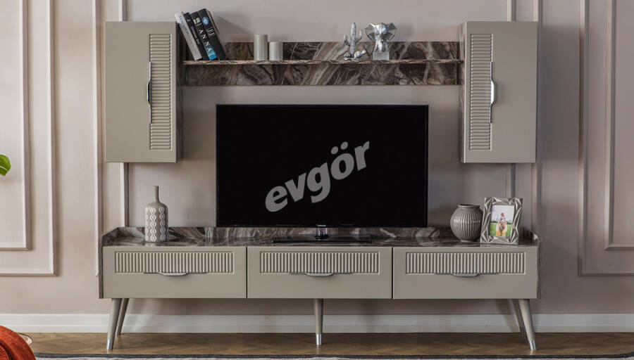 Adelya Krem Modern TV Ünitesi - 1