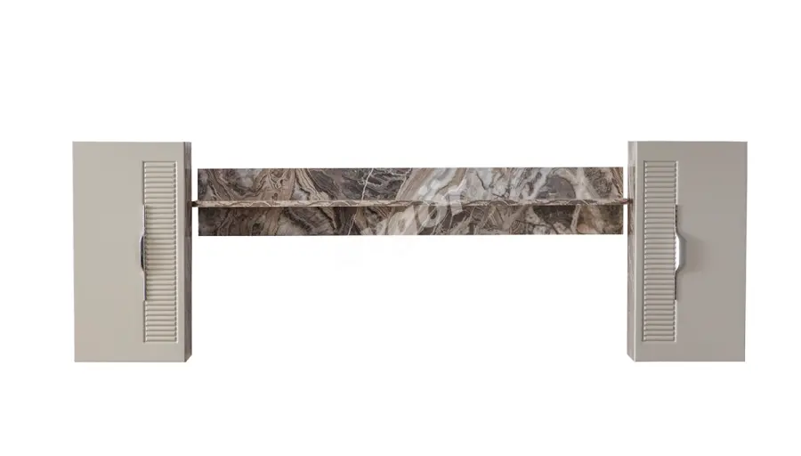 Adelya Krem Modern TV Üst Blok - 1