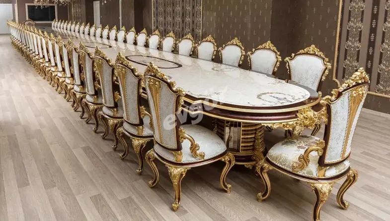 Andorya Ceviz Klasik Toplantı Masası - 2