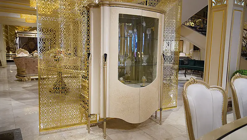 Barbaros غرفة طعام كريمي فاخرة - 5