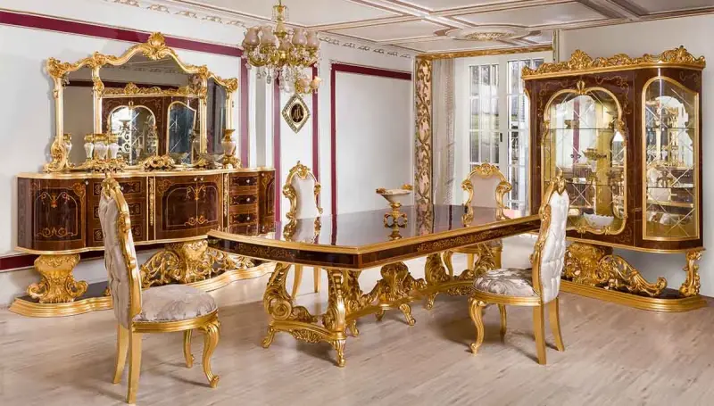 Cihangir Ceviz Klasik Yemek Odası - 1