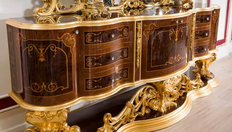 Cihangir Ceviz Klasik Yemek Odası - 5