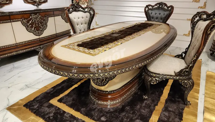 غرفة طعام كلاسيكية من سيفيزEftelya - 2