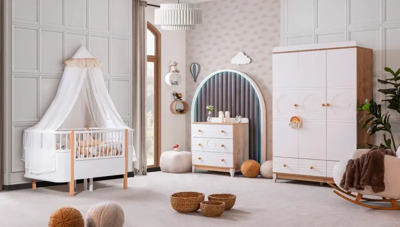Elvin Meşe Bebek Odası - 1