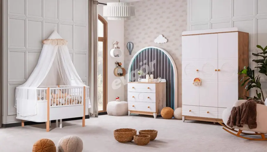 Elvin Meşe Bebek Odası - 1
