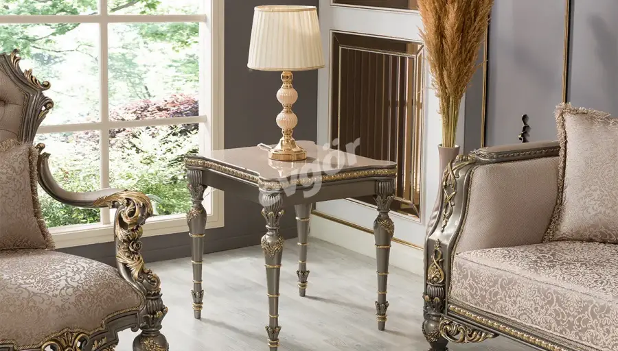 طقم أريكة رمادي بتصميم طليعي Emirgan - 7