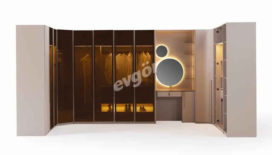 Eyfel خزانة ملابس زاوية مودرن - 6