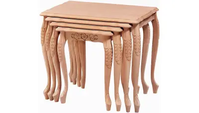 Farin Lukens Kaba Carved Zigon Coffee Table