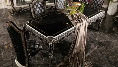 Fethiye Siyah Klasik Yemek Odası - 3