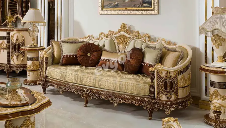 Firuze Klasik Üçlü Koltuk - 1