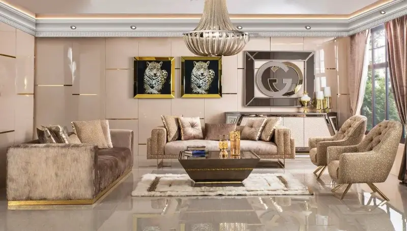 Gudnes Metal Sofa Set - 1