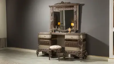 Hanzade Krem Klasik Yatak Odası - 5