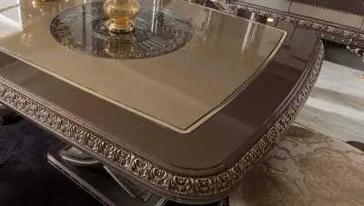 Hanzade Krem Klasik Yemek Odası - 5