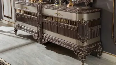 Hanzade Krem Klasik Yemek Odası - 7