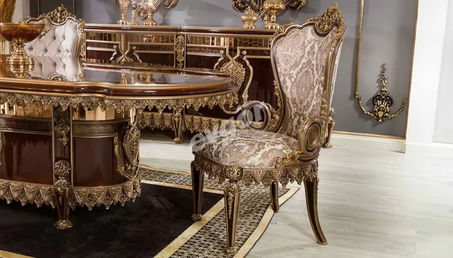 Haseki Ceviz Klasik Sandalye - 1