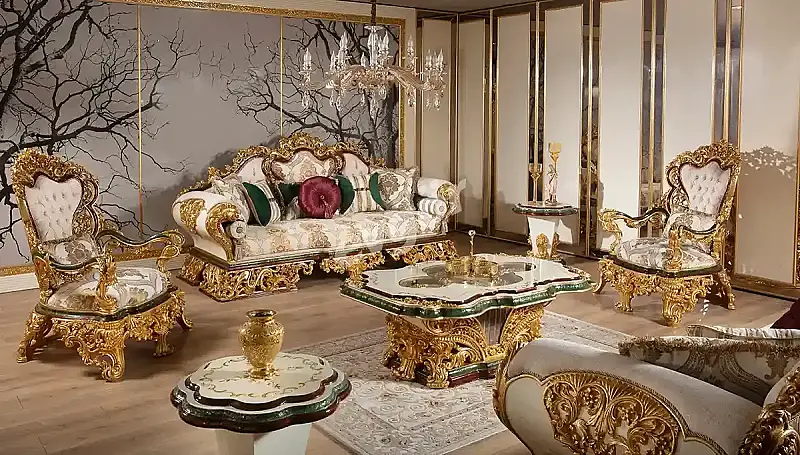 غرفة نوم كلاسيكية حمراء Humeyra - 8