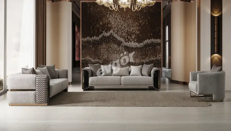 Ivory طقم كنب فاخر - 1