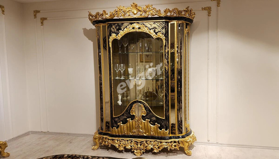 Kamelya Siyah Klasik Vitrin