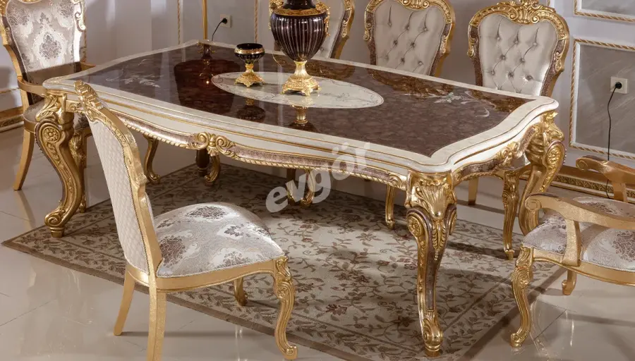 Kayıhan Desenli Klasik Yemek Masası - 1