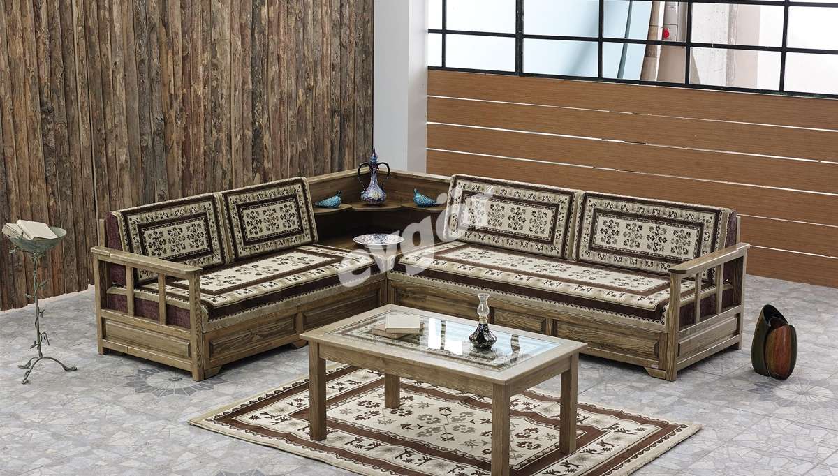 Konak Wooden Oriental Corner Set - 5