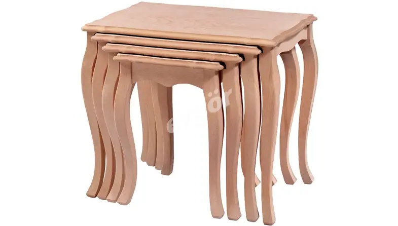 Kozel Knob Uncarved Zigon Coffee Table - 1