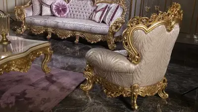 Kraliyet Klasik Koltuk Takımı - 6