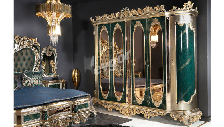 Lapseki Yeşil Klasik Dolap - 1