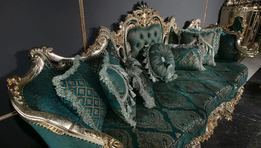 Lapseki Yeşil Klasik Koltuk Takımı - 4