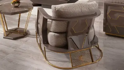 Latina Art Deco Sofa Set - 5