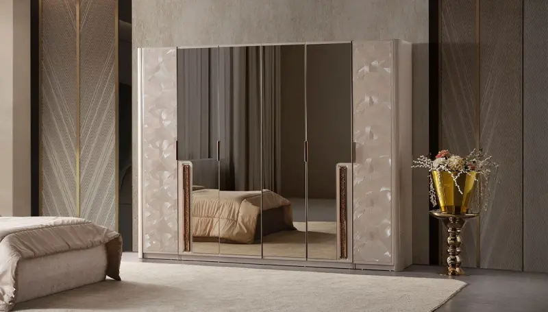 Letonya Modern 6 Kapaklı Dolap - 1