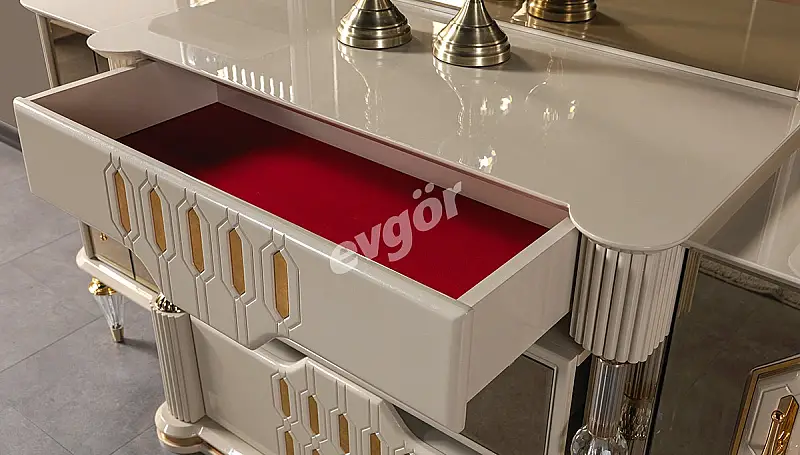 غرفة نوم Lostar الفاخرة باللون الكريمي - 5