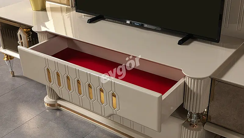 طقم كنب Lostar الفاخر باللون الكريمي - 7