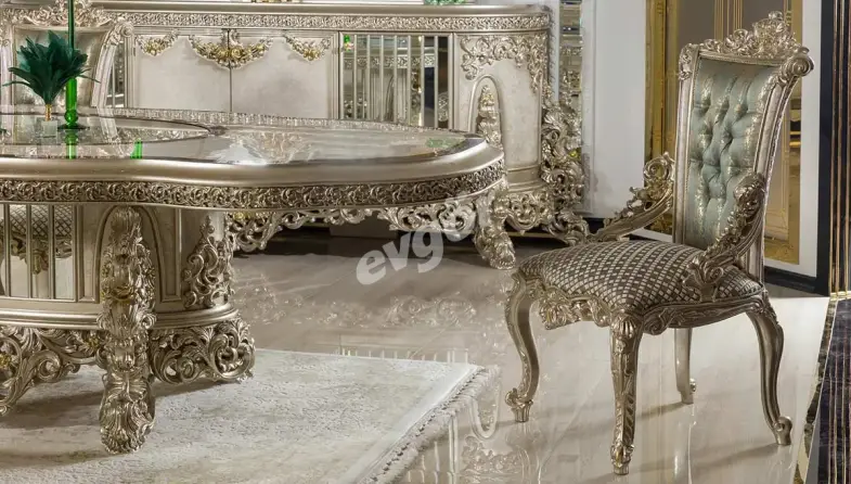 Madalyon Yeşil Klasik Sandalye - 1